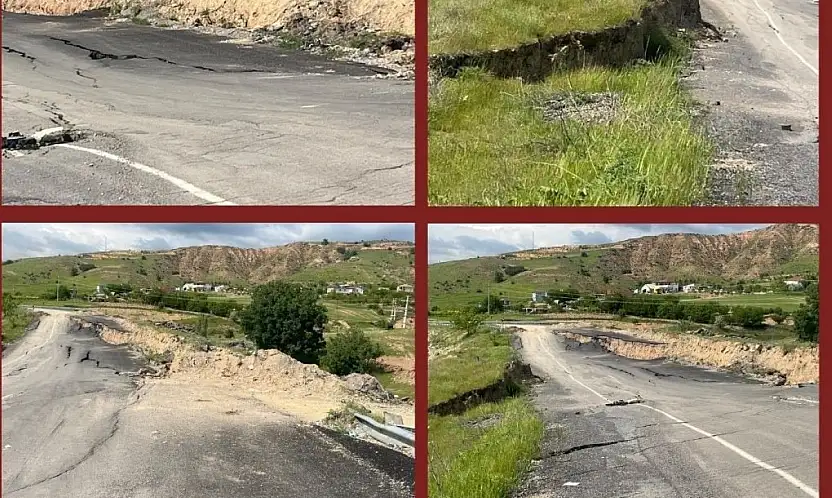 Baki Ersoy, Felahiye'de çöken yolu TBMM gündemine taşıdı