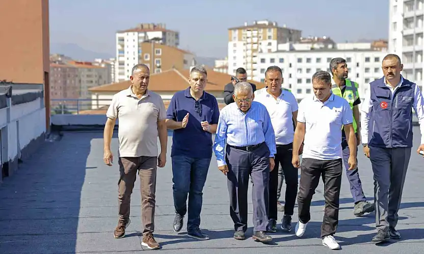 Başkan Büyükkılıç, Bedesten Katlı Otoparkı'ndaki çalışmaları yerinde inceledi