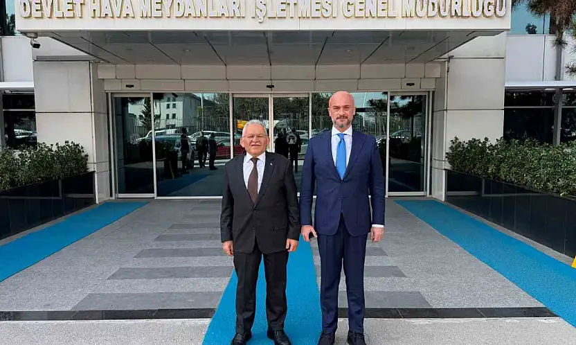 Başkan Büyükkılıç, DHMİ Genel Müdürü Çakmak'ı ziyaret etti