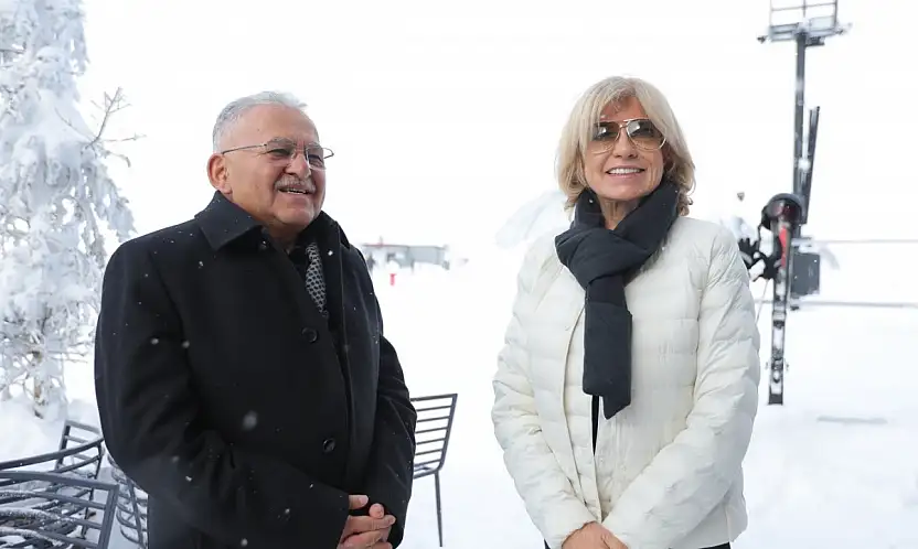 Başkan Büyükkılıç, eski Başbakan Tansu Çiller'e Erciyes'i tanıttı