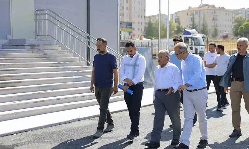Başkan Büyükkılıç'tan 85 milyon TL'lik yatırım maliyetli eğitim yuvasında inceleme