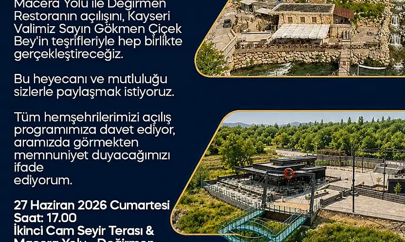 Başkan Metin'den açılışa davet