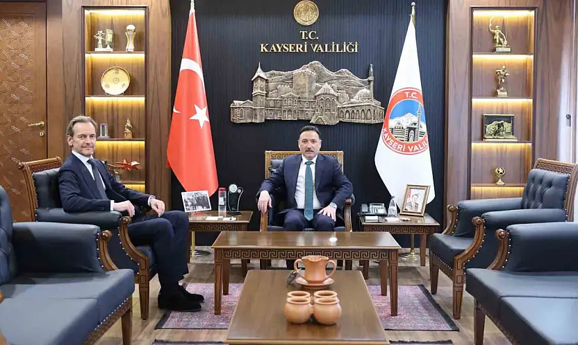 Belçika Ankara Büyükelçisi'nden Vali Çiçek'e ziyaret