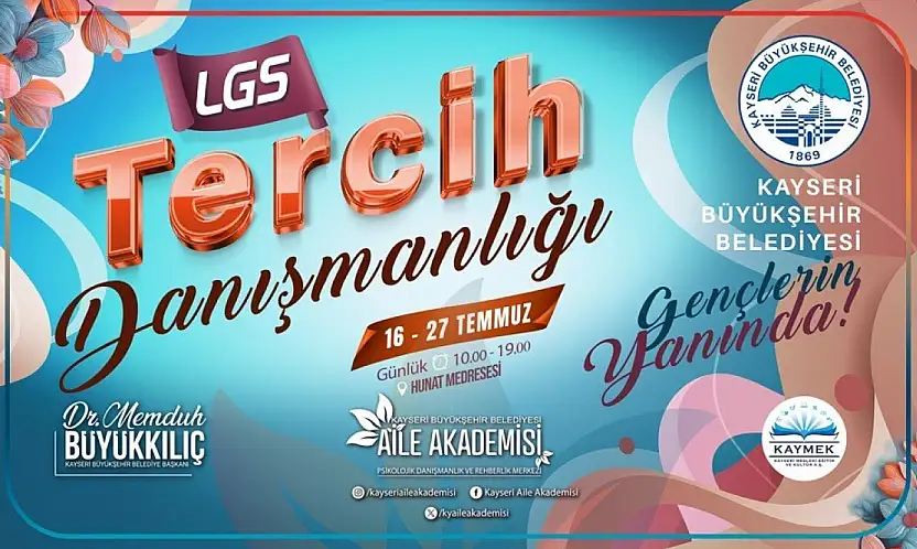 Büyükşehir Aile Akademisi'nden ücretsiz LGS tercih danışmanlığı hizmeti