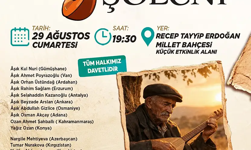 Büyükşehir ile Türk dünyasının aşık geleneği buluşuyor