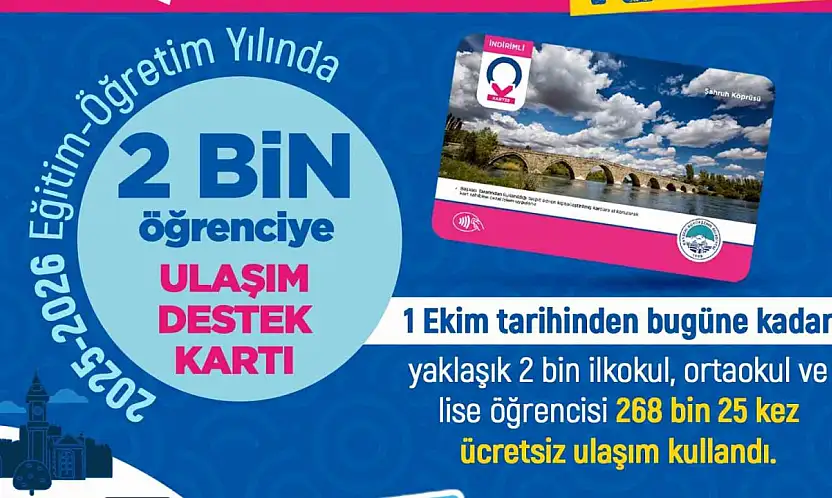 Büyükşehirin ulaşım desteğinden 2 bin öğrenci faydalanıyor