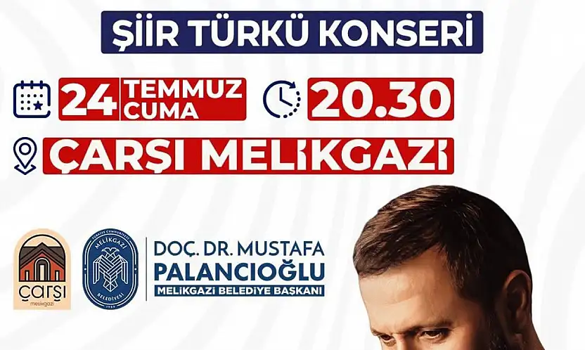 Çarşı Melikgazi'de şiir ve türkü sesleri yükselecek