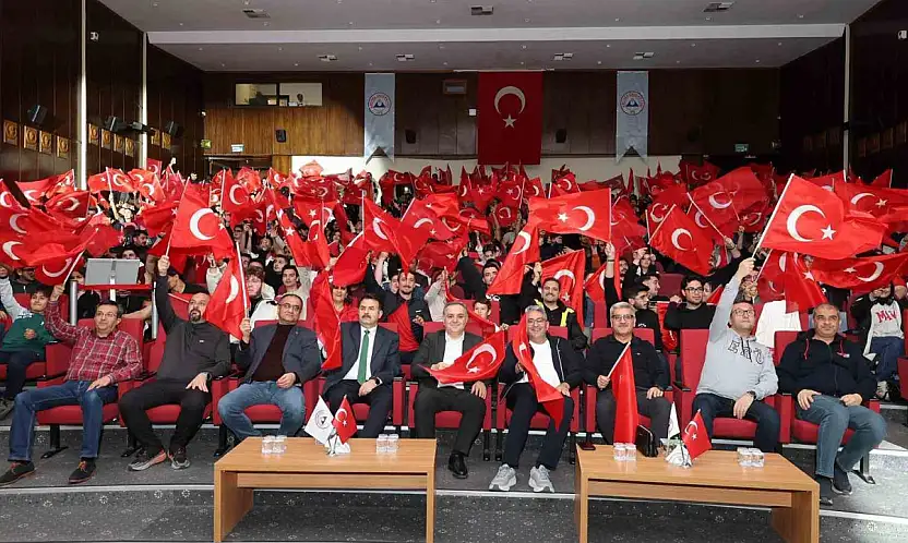 ERÜ'de milli maç heyecanı