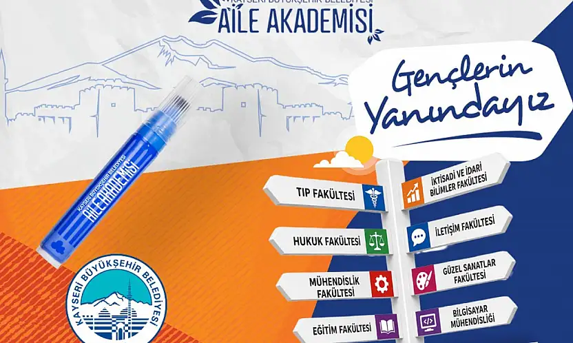 Kayseri Büyükşehir'den üniversite adaylarına ücretsiz YKS tercih danışmanlığı desteği