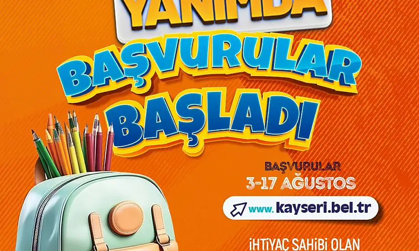 Kayseri Büyükşehir'in 5 bin TL'lik eğitim desteği başvuruları başladı