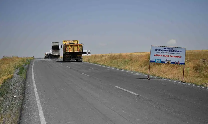Kayseri büyükşehirden kırsal yollara 70 milyon TL'lik yatırım