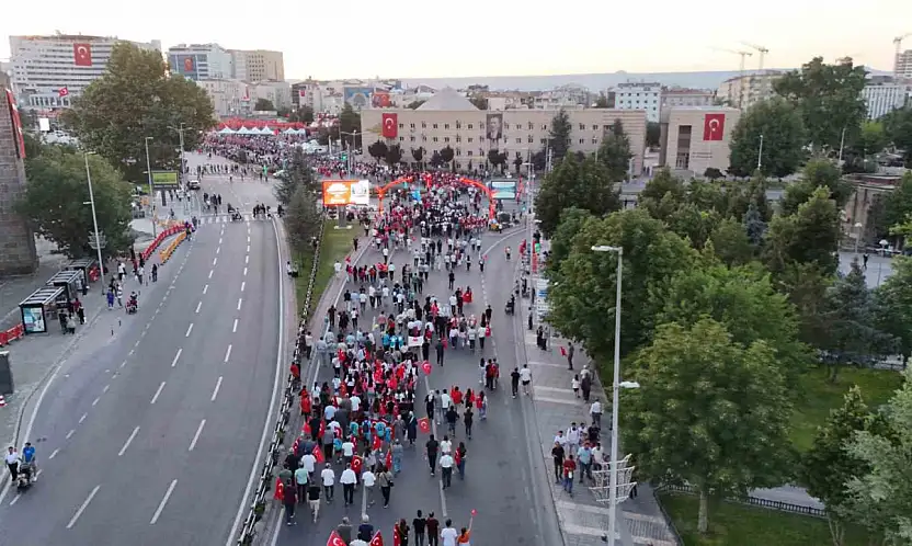 Kayseri'de 15 Temmuz coşkusu