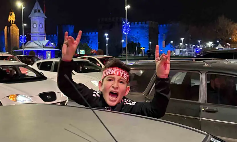 Kayseri'de milli sevinç