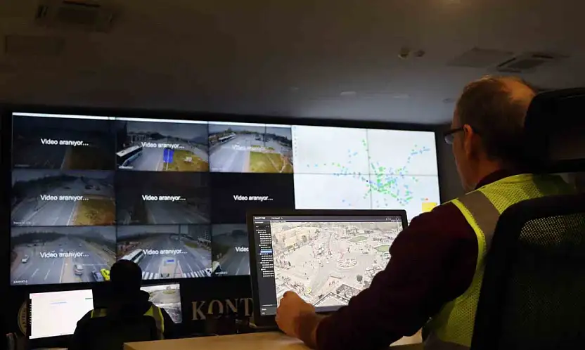 Kayseri'de trafik 370 kamera ile güvende