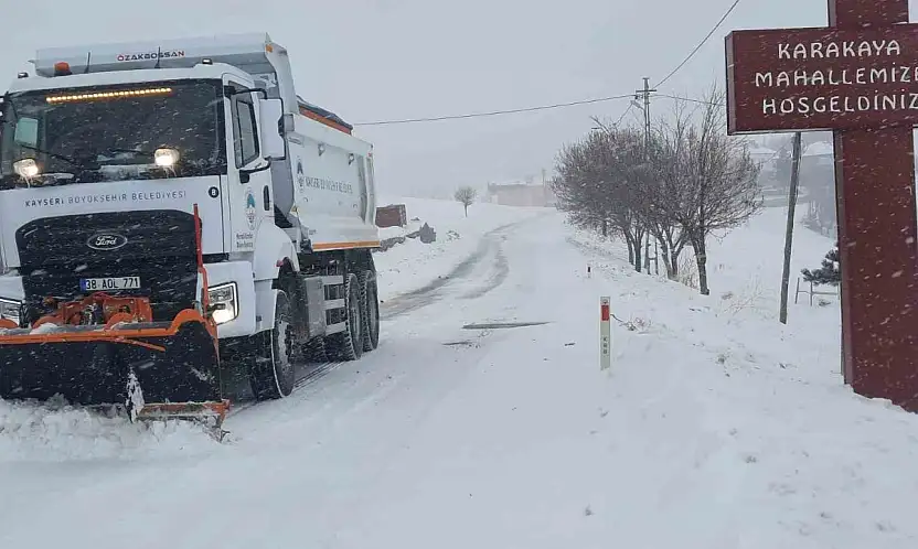 Kayseri'de ulaşıma kapalı yol yok