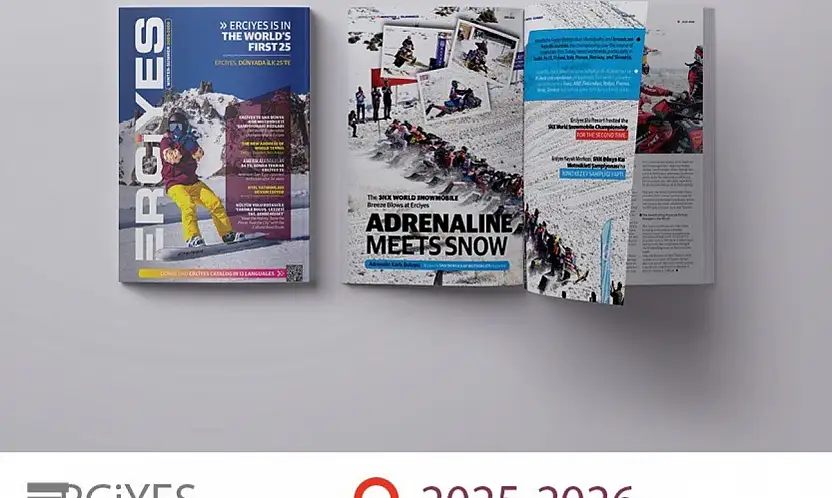 Kayseri'nin iki dilli tek turizm dergisi 'Erciyes' 10'uncu sayısı ile okurlarının karşısında