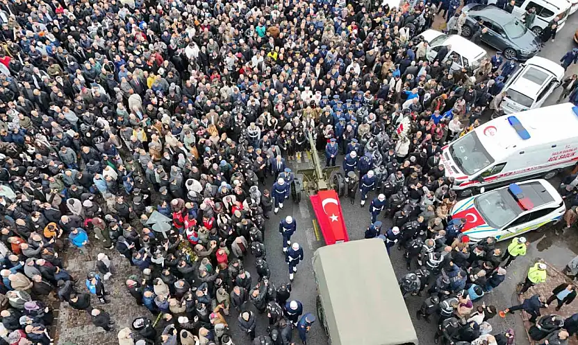 Kayserili binler, şehidini uğurladı