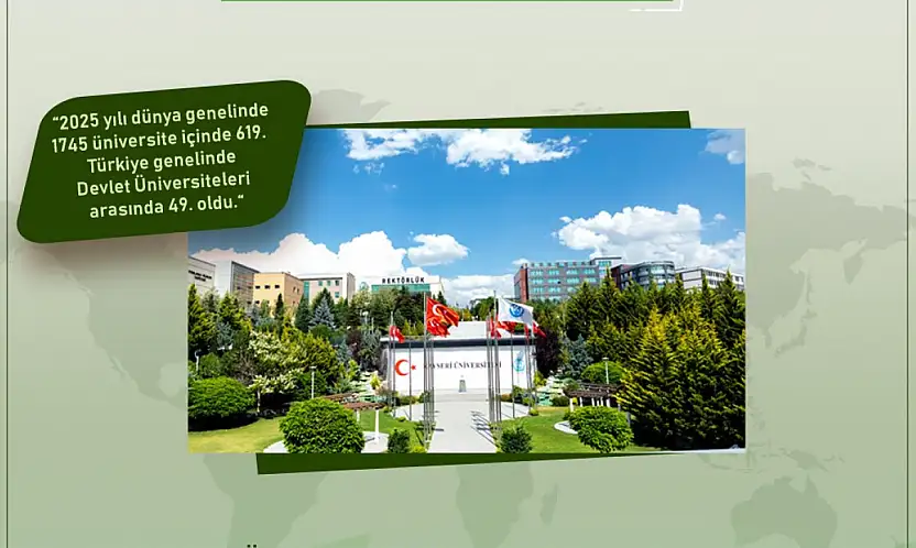 KAYÜ'den UI GreenMetric'te büyük başarı