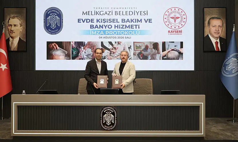 Melikgazi Belediyesi'nde evde kişisel bakım hizmeti protokolü imzalandı