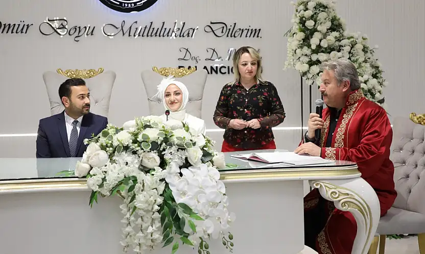 Melikgazi'de 2025 yılında 4 bin çift dünya evine girdi