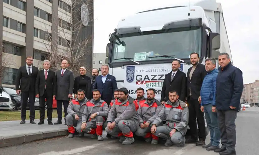 Melikgazi'nin yardım eli yine Gazze'ye uzandı