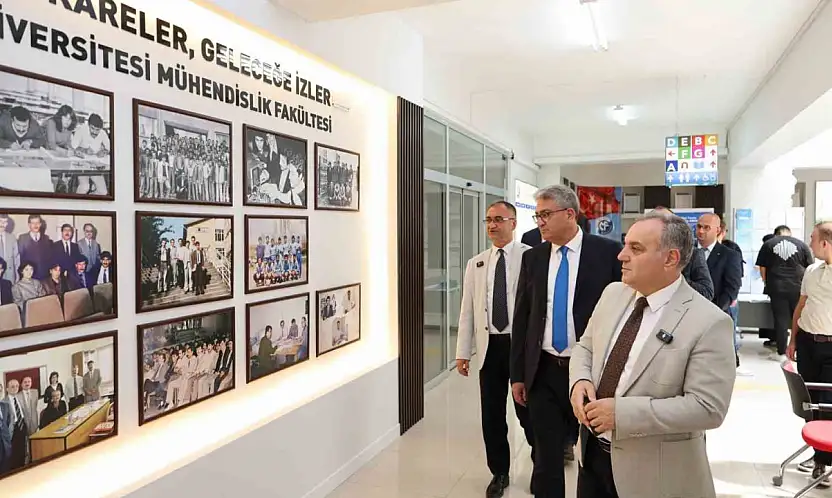 Rektör Altun'dan yenileme çalışmaları tamamlanan mühendislik fakültesinde inceleme