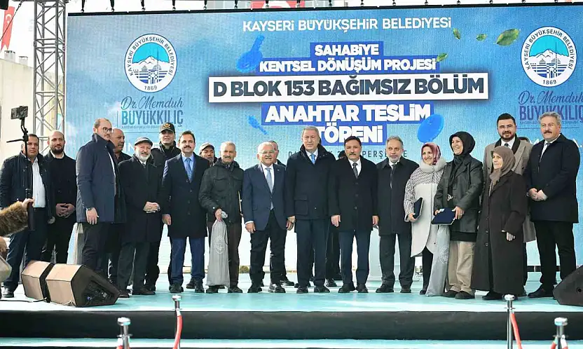 Sahabiye'de anahtarları teslim eden Başkan Büyükkılıç: 'Kayseri belediyeciliği icraat üretir'