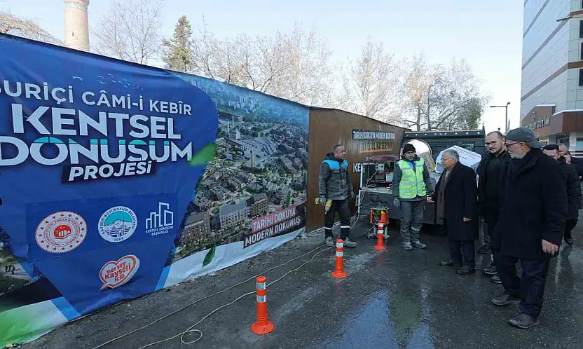 Suriçi Camikebir Kentsel Dönüşüm Projesi'ndeki çalışmalar yerinde incelendi
