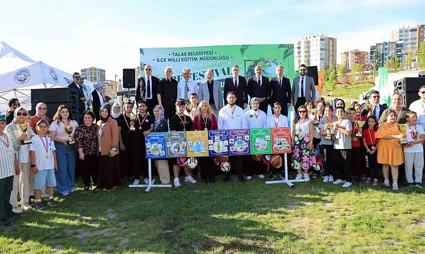 Talas'ta çevre bilinci sanatla buluştu, öğrenciler ödüllerine kavuştu