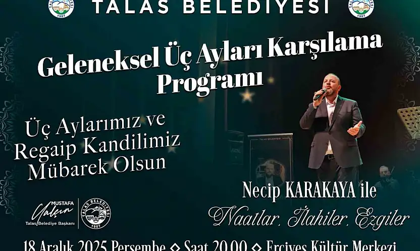 Talas'ta geleneksel üç ayları karşılama programı