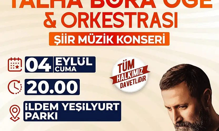 Talha Bora Öge ve Orkestrası İldem'de sevenleriyle buluşuyor