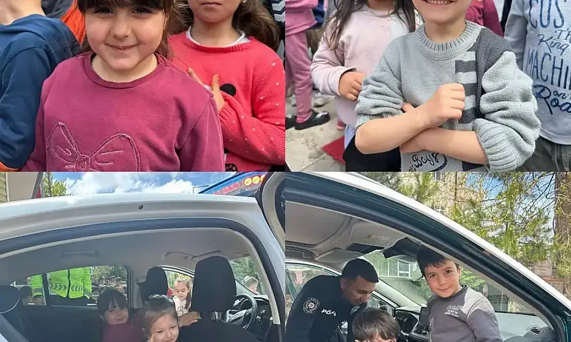 Tomarza'da minik öğrencilere trafik eğitimi
