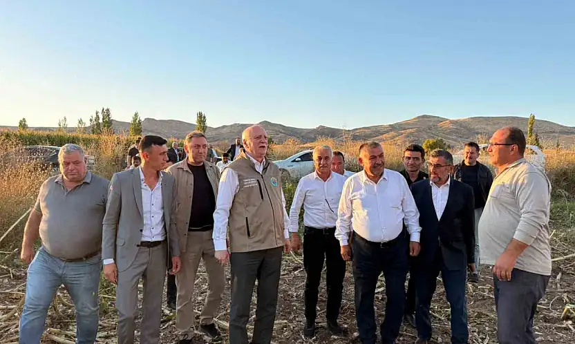 TZOB Genel Başkanı Şemsi Bayraktar, Akin'de ay çekirdeği hasadına katıldı