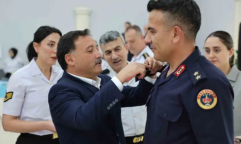 Vali Çiçek, Rütbe Terfi Töreni'ne katıldı