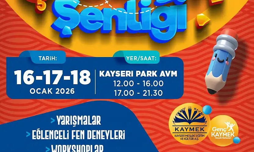 Yarıyıl tatilinde Genç KAYMEK Çocuk Şenliği yapılacak