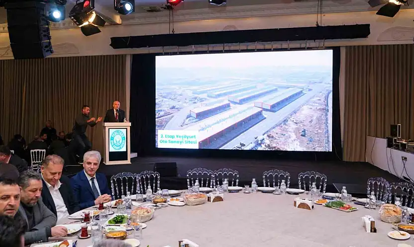 Yeşilyurt Sanayi Sitesi'nde kuralar çekildi, başkanlar yeni konut ve işyerlerine destek sözü verdi