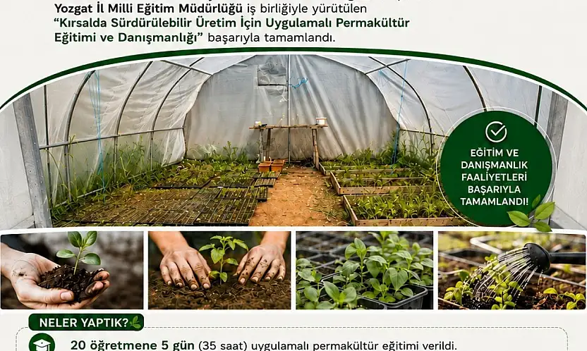 Yozgat'ta Uygulamalı Permakültür Eğitimi ve Danışmanlığı tamamlandı